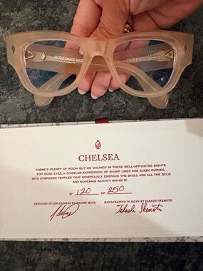 Jacques Marie Mage Chelsea Women's Translucent Nude Glasses